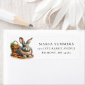 Vlaams reuzenkonijnenwortels retouradreslabel etiket (Insitu)