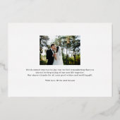 Vlaams Script REAL FOLIE Foto Hartelijk dank Uitnodiging (Achterkant)