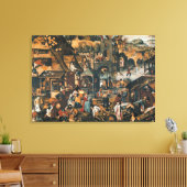 Vlaams spreekwoord canvas afdruk (Insitu (Woonkamer))