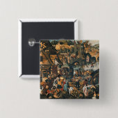 Vlaams spreekwoord vierkante button 5,1 cm (Voorkant /achterkant)