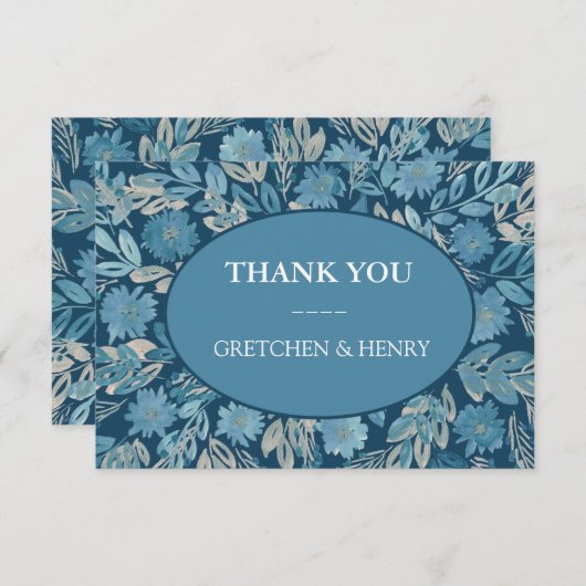 Vlaams Waterverf Schilderen Hartelijk dank Kaart (Voorkant / Achterkant)