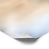 Vlaams wit en bruin konijn foto afdruk (Hoek)