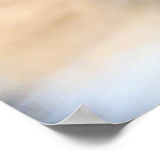 Vlaams wit en bruin konijn poster (Hoek)