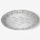 Vlaams zilver 25e Jubileum Bord papier (Gekanteld)