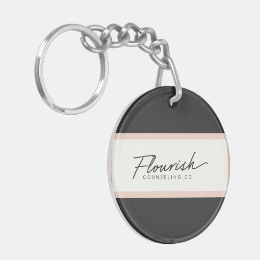 Vlaamse adviseur Co. Acrylische Sleutelhanger (Voorkant Links)