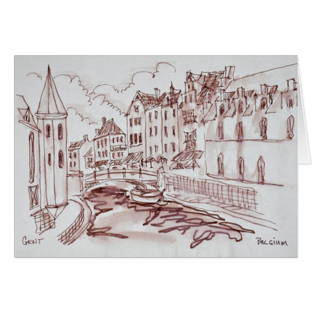 Vlaamse architectuur | Gent, België (Voorkant Horizontaal)