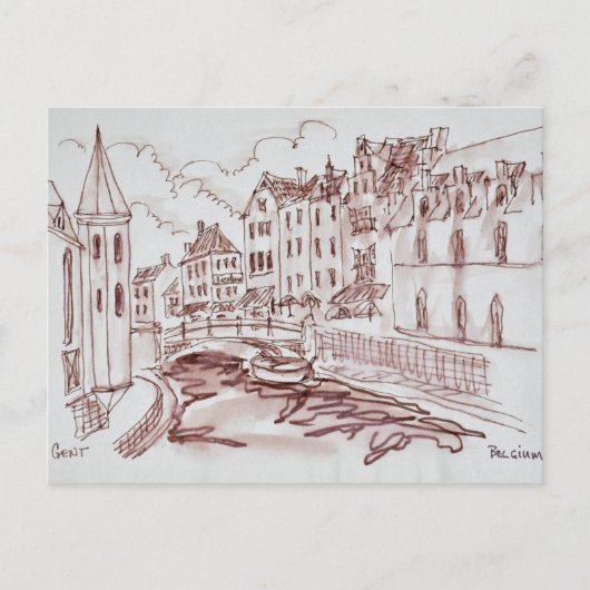 Vlaamse architectuur | Gent, België Briefkaart (Voorkant)