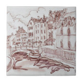 Vlaamse architectuur | Gent, België Tegeltje (Voorkant)