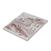 Vlaamse architectuur | Gent, België Tegeltje (Zijkant)