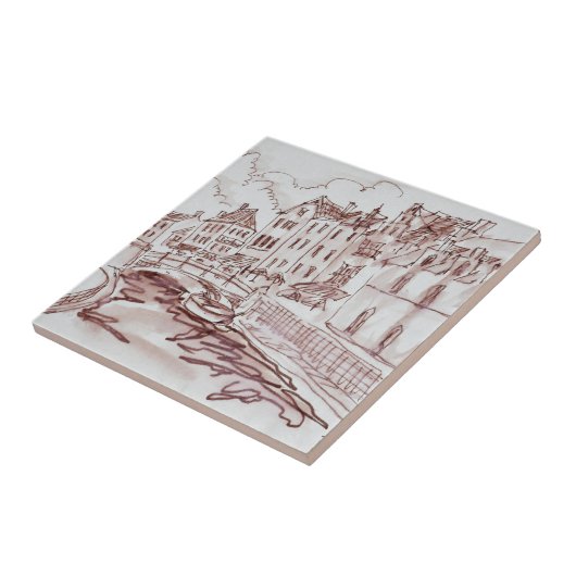 Vlaamse architectuur | Gent, België Tegeltje (Zijkant)