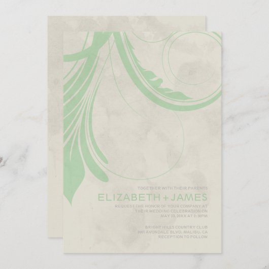 Vlaamse bruiloft Kaart (Voorkant / Achterkant)