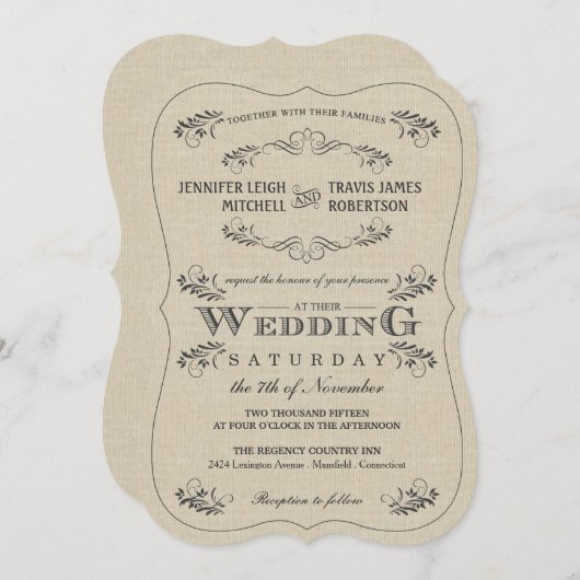 Vlaamse bruiloft-uitnodigingen Kaart (Voorkant / Achterkant)