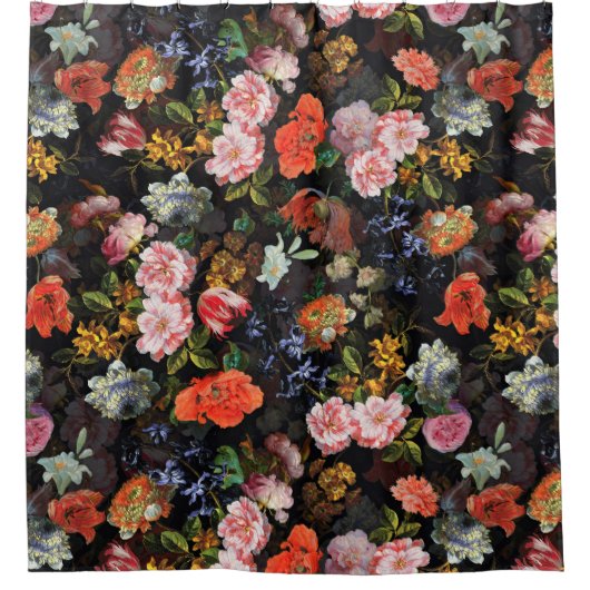 Vlaamse donkere nacht romantiek douchegordijn (Voorkant)