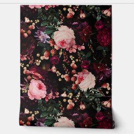 Vlaamse  donkere nacht romantiek tuin behang