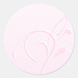 Vlaamse en roze Stippen Ronde Sticker