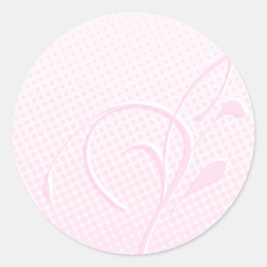 Vlaamse en roze Stippen Ronde Sticker (Voorkant)
