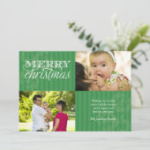 Vlaamse en Stripes Holiday Greeting Feestdagenkaart (Staand voorkant)