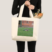 Vlaamse gaai grote tote bag (Voorkant (product))