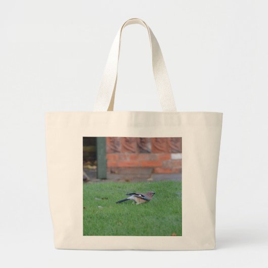 Vlaamse gaai grote tote bag (Voorkant)