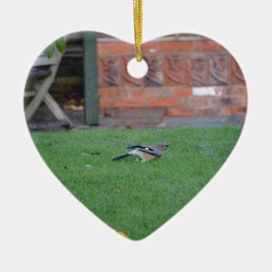 Vlaamse gaai keramisch ornament (Voorkant)