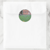 Vlaamse gaai ronde sticker (Tas)