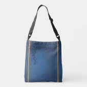 Vlaamse geschilde Jeans Denim Crossbody Tas (Achterkant)