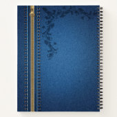 Vlaamse geschilde Jeans Denim Notitieboek (Achterkant)