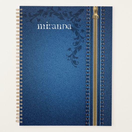 Vlaamse geschilde Jeans Denim Planner (Voorkant)