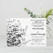 Vlaamse huwelijksuitnodiging kaart (Staand voorkant)