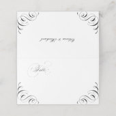 Vlaamse kalligrafie oude trouwhuiskaarten plaatskaartje (Buitenkant ongevouwen)