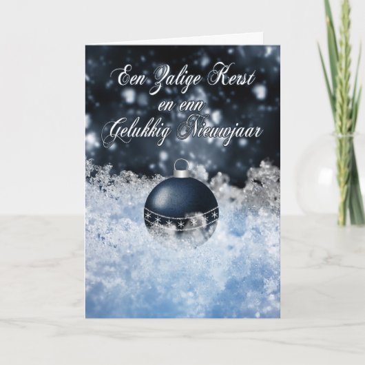 Vlaamse Kerst Kaart - Zalige Kerst En Enn Geluk (Voorkant)