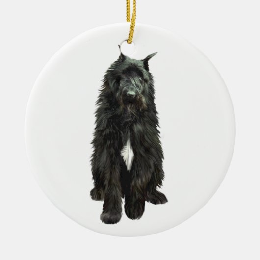 Vlaamse koehond keramisch ornament (Voorkant)