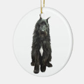 Vlaamse koehond keramisch ornament (Links)