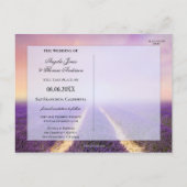 Vlaamse land van de Lavender sparen de Datum Aankondigingskaart (Achterkant)