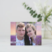 Vlaamse land van de Lavender sparen de Datum Aankondigingskaart (Staand voorkant)