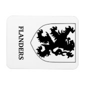 Vlaamse Leeuw Grafisch Ontwerp Kunst Magneet (Horizontaal)