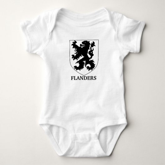 Vlaamse Leeuw Grafisch Ontwerp Kunst Romper (Voorkant)