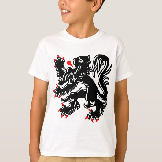 Vlaamse leeuw. t-shirt (Voorkant)