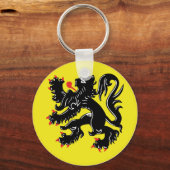 Vlaamse Leeuw van Vlaanderen sleutelhanger (Voorkant)