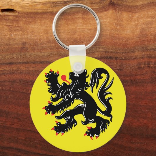Vlaamse Leeuw van Vlaanderen sleutelhanger (Voorkant)
