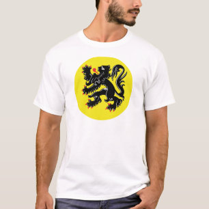 Vlaamse Leeuw van Vlaanderen t-shirt groot insigne