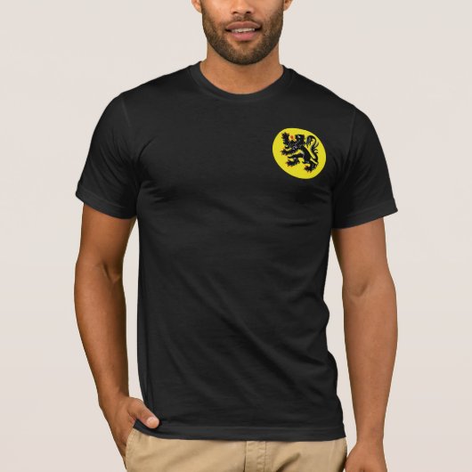 Vlaamse Leeuw van Vlaanderen zwart t-shirt klein i (Voorkant)