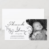  Vlaamse Nieuwe Baby Dank je kaart (Voorkant / Achterkant)