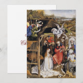 Vlaamse Renaissance Geboorte Feestdagenkaart (Voorkant / Achterkant)