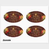 Vlaamse Rozen Etiket Donkerbruine houtkorrel (Vel)