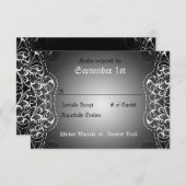 Vlaamse RSVP Bride & Groom Reception Cards (Voorkant / Achterkant)