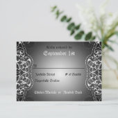 Vlaamse RSVP Bride & Groom Reception Cards Kaartje (Staand voorkant)