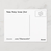 Vlaamse stommeling geeft je een beetje geld! briefkaart (Achterkant)