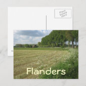 Vlaamse velden briefkaart (Voorkant / Achterkant)