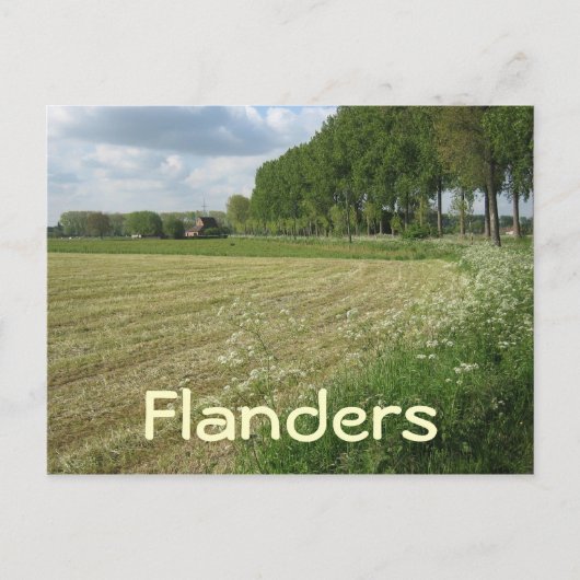 Vlaamse velden briefkaart (Voorkant)